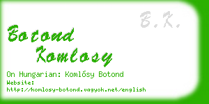 botond komlosy business card